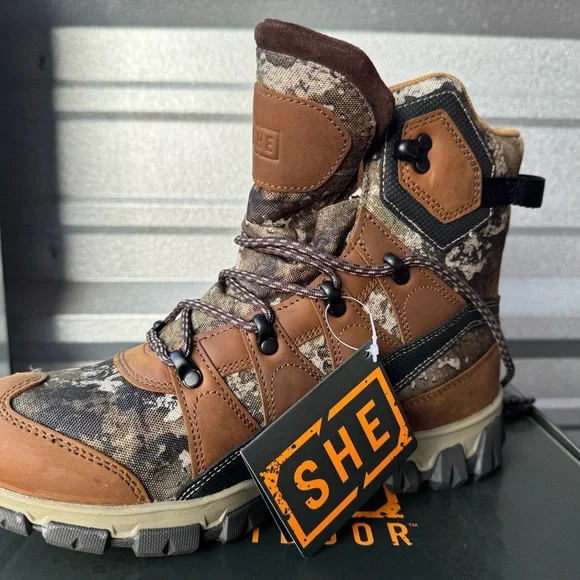 SHE Outdoor Waypoint Waterproof Hunting Boots Women’s 10 Camo NWT - Picture 4 of 14